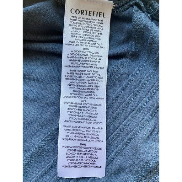 Cortefiel Woman Blue Lace Embroidered Embellished Long Sleeve Top - Picture 4 of 7
